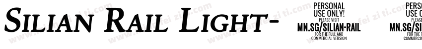 Silian Rail Light字体转换